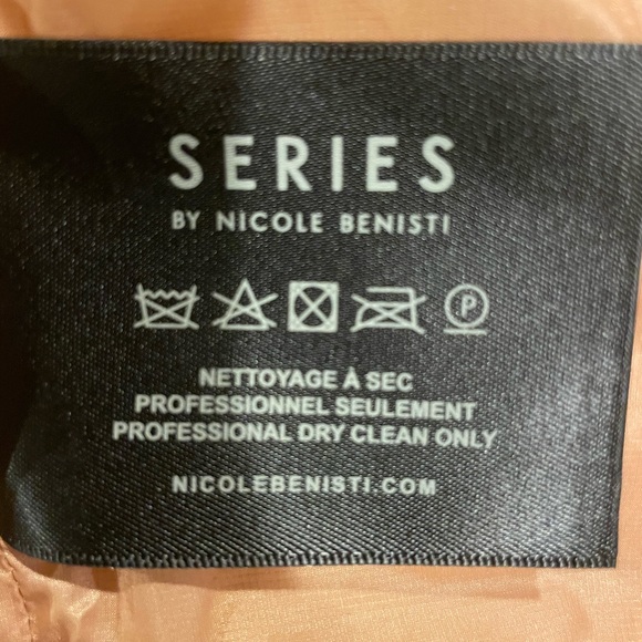 Series by Nicole Benisti NWT sz XS ( worn once -real fox fur)  -Caramel/🥂 color - Picture 14 of 17